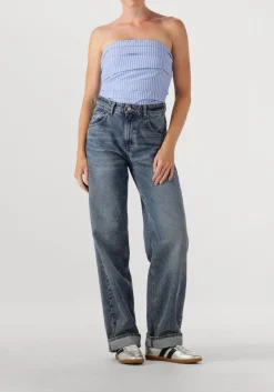 lichtblauwe co'couture top teacc stripe tube top