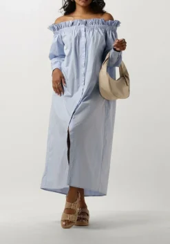 lichtblauwe copenhagen muse midi jurk cmshirley-dress