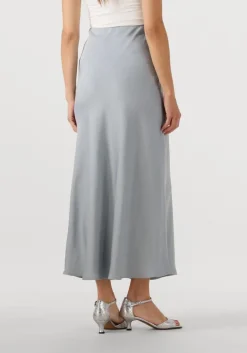 lichtblauwe drykorn midirok nevida