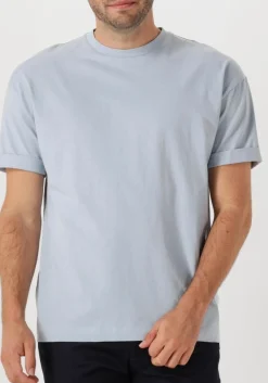 lichtblauwe drykorn t-shirt thilo 520198