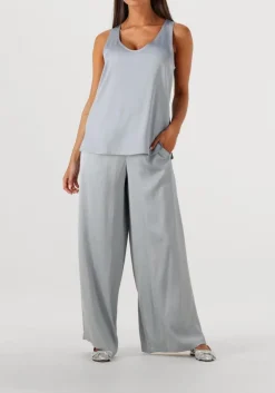 lichtblauwe drykorn wijde broek ceiling