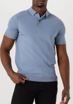 lichtblauwe genti polo polo button ss k2046-1260