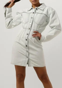 lichtblauwe gestuz mini jurk caliagz dress