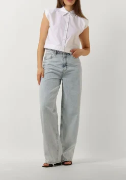 lichtblauwe gestuz wide jeans kailygz hw wide jeans