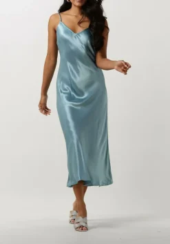 lichtblauwe greek archaic kori midi jurk 130512