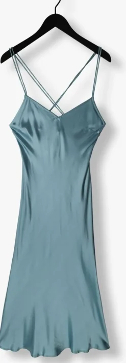 lichtblauwe greek archaic kori midi jurk 130512