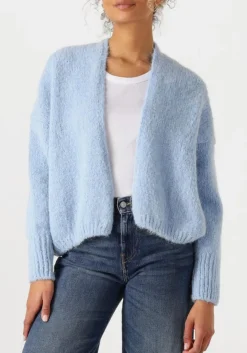 lichtblauwe knit-ted vest becky