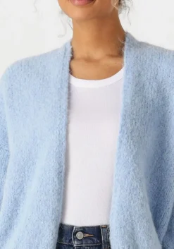 lichtblauwe knit-ted vest becky