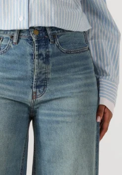 lichtblauwe lois jeans wide jeans skater loose