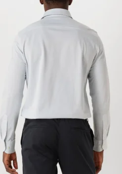 lichtblauwe profuomo klassiek overhemd shirt x-cutaway japanese knitted