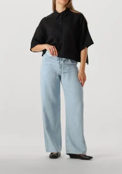 lichtblauwe second female wide jeans irvin denim jeans