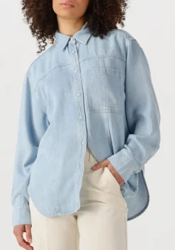 lichtblauwe second female blouses irvin denim shirt
