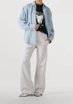 lichtblauwe second female blouses irvin denim shirt