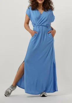 lichtblauwe second female maxi jurk arezzo dress