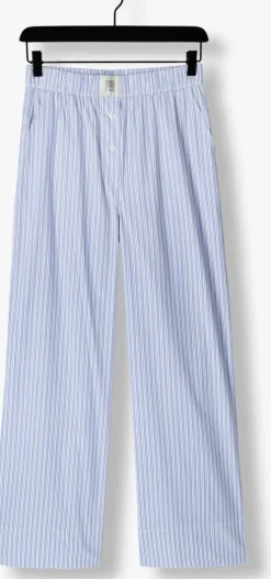lichtblauwe second female wijde broek tenby trousers