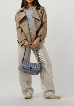 lichtblauwe second female t-shirt peony o-neck tee