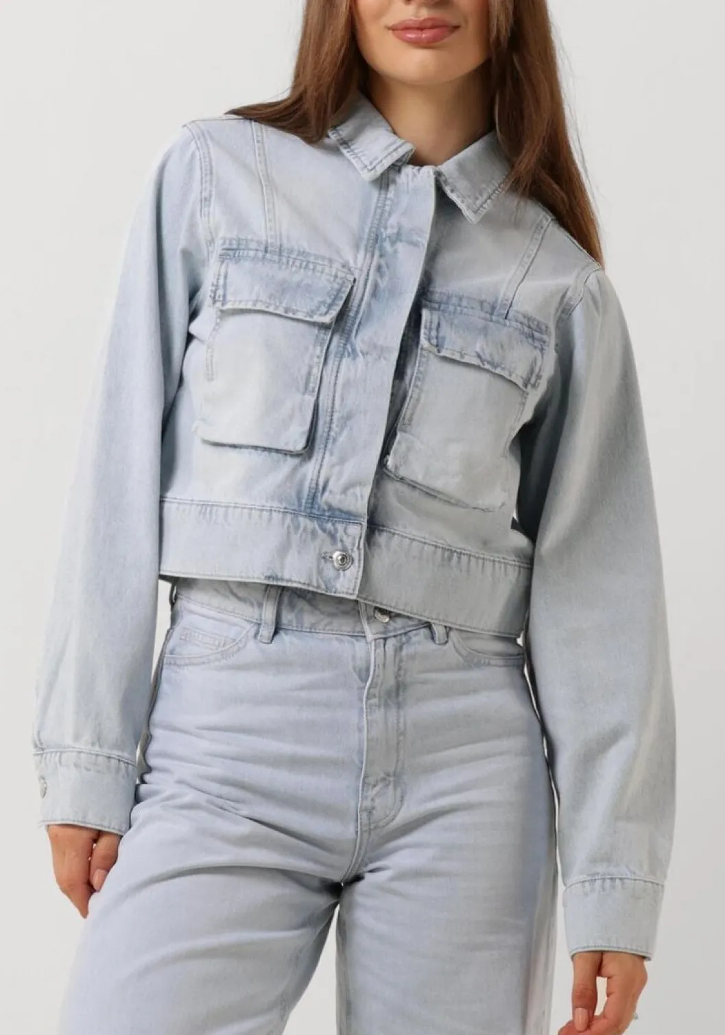 lichtblauwe second female spijkerjas fira jacket