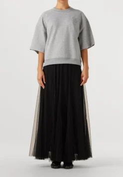 lichtgrijze dante6 sweater rogue kimono sleeve sweater