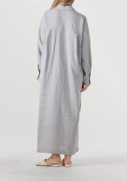 lichtgrijze drykorn maxi jurk dravena