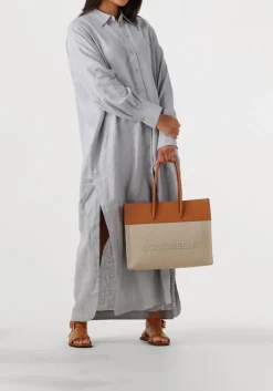 lichtgrijze drykorn maxi jurk dravena