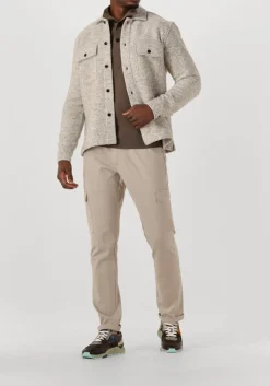 lichtgrijze genti overshirt eagle relaxed fit