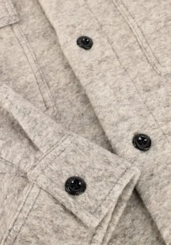 lichtgrijze genti overshirt eagle relaxed fit