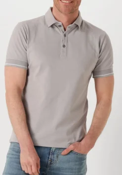lichtgrijze genti polo polo 3 button ss j2001-1212