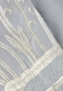 lichtgrijze greek archaic kori maxi jurk 430582