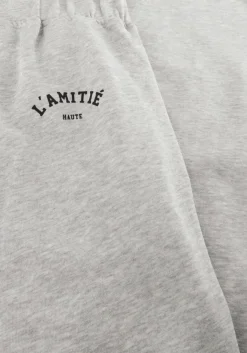 lichtgrijze haute l'amitié wijde broek mini curve loose tall pant