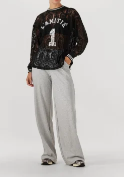 lichtgrijze haute l'amitié wijde broek mini curve loose tall pant