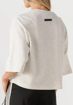 lichtgrijze haute l'amitié top hlt ss logo sweat