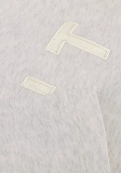 lichtgrijze haute l'amitié top hlt ss logo sweat