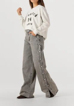 lichtgrijze haute l'amitié trui college curve sweat