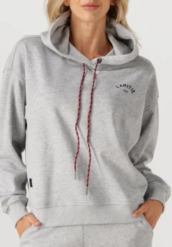 lichtgrijze haute l'amitié sweater mini curve hoodie sweat
