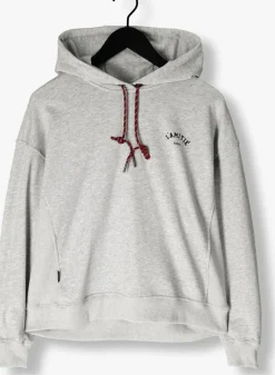 lichtgrijze haute l'amitié sweater mini curve hoodie sweat