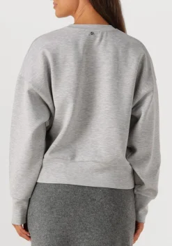 lichtgrijze mos mosh sweater mmrenzi o-ls sweatshirt