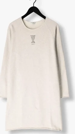 lichtgrijze penn & ink midi jurk dress print