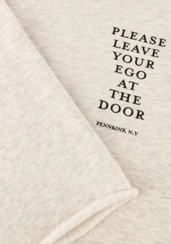 lichtgrijze penn & ink midi jurk dress print