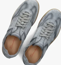 lichtgrijze santoni lage sneakers oly cube