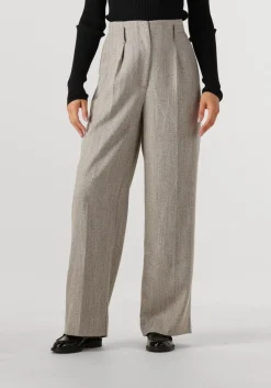 lichtgrijze second female pantalon jun trousers