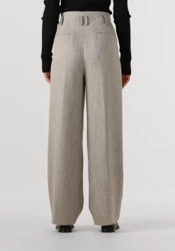 lichtgrijze second female pantalon jun trousers