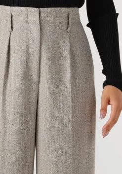 lichtgrijze second female pantalon jun trousers