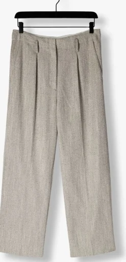 lichtgrijze second female pantalon jun trousers