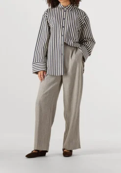 lichtgrijze second female pantalon jun trousers