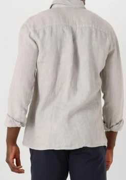 lichtgrijze the goodpeople casual overhemd soho