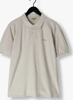 lichtgrijze woolrich polo classic american polo