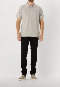 lichtgrijze woolrich polo classic american polo