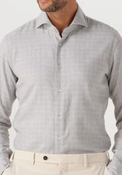 lichtgrijze xacus casual overhemd 91338 721ml