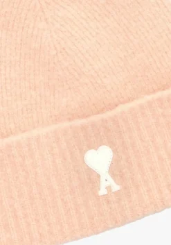 lichtroze ami paris muts adc beanie