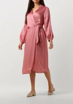 lichtroze ibana midi jurk dayen